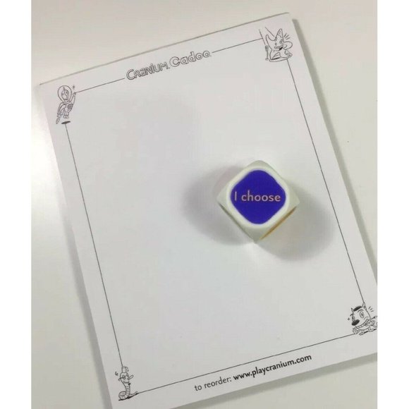 Cranium Cadoo Board Game 6-Sided Dice Paper Note Pad Replacement Part Piece 2001 - Picture 1 of 8
